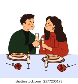 Romantic Candlelight Dinner for Two. For Valentine's Day or romantic themes