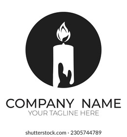 Icono de luz de las velas románticas ilustración vectorial