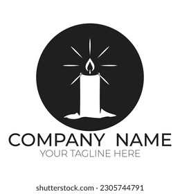 Icono de luz de las velas románticas ilustración vectorial