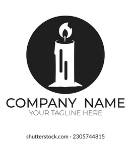 Icono de luz de las velas románticas ilustración vectorial