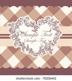 Romantic Card Design or package design