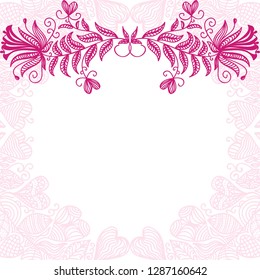 Romantic card. Vector illustration