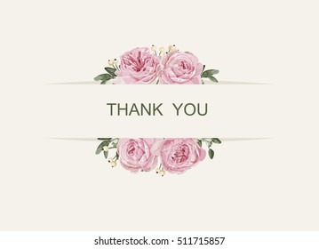 Romantic card with vintage flowers and yellow background .Vector Illustration