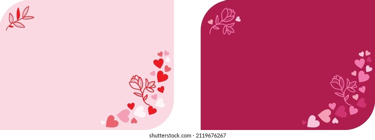 Romantische Vorlage für Vektordesign der Celebration Card zum Valentinstag 