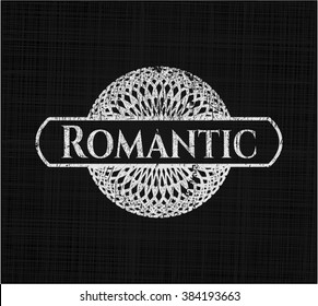 Emblema de tiza romántica