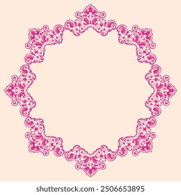 romantic classic engraved frame vector design
