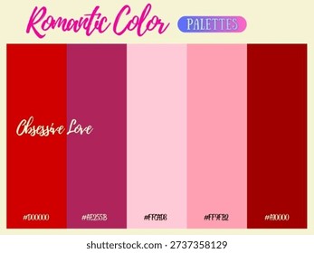 Romantic color palette suitable for any occasion creating timeless emotional sunset warmth