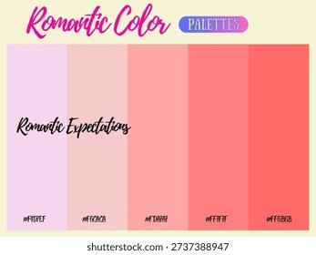 Romantic color palette suitable for any occasion creating timeless emotional creamy warmth