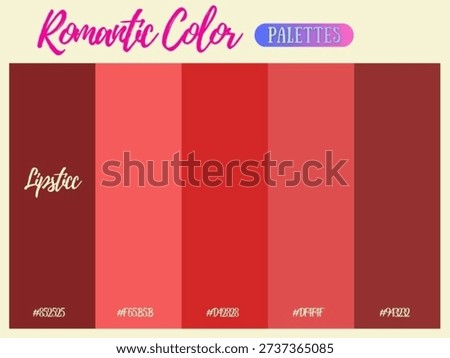 Romantic color palette suitable for any occasion creating timeless emotional refined warmth
