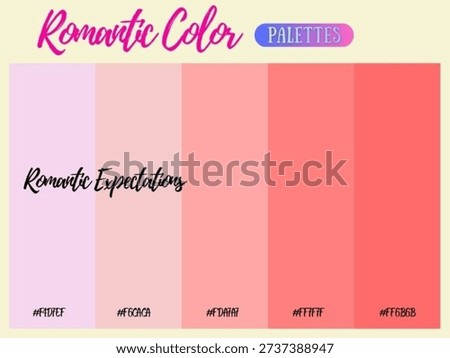 Romantic color palette suitable for any occasion creating timeless emotional creamy warmth