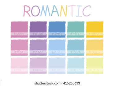 Romantic Color Tone with Code Vector Illustration