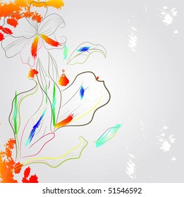 Romantic colorful background