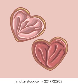 Romantic cookies. Happy Valentine's Day