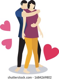 Una pareja romántica llena de amor