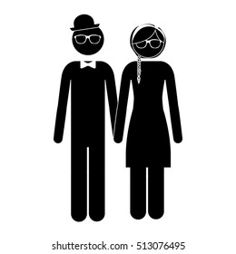 romantic couple icon image 
