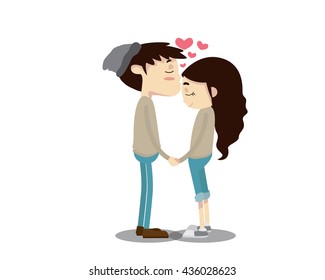 71 Couple Foreheads Together Stock Vectors, Images & Vector Art |  Shutterstock