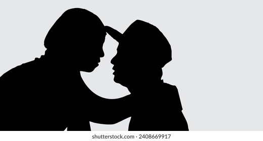 romantic couple silhouette valentine's day 1