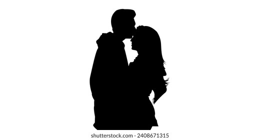 romantic couple silhouette valentine's day 4