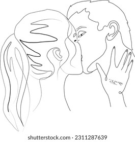romantic couple tracing image
vector tracing image cartoon