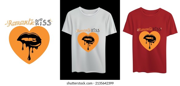 romantisches T-Shirt-Design