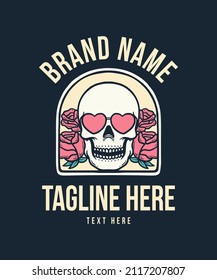 Vector de Pareja Romántica Ilustración del Calavero