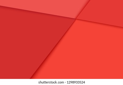 Romantic creative abstract geometric red background