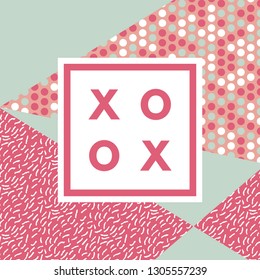 Romantic creative, beautiful, minimal greeting card