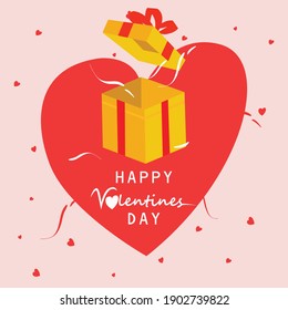 Romantic creative composition. Happy Valentine's Day.