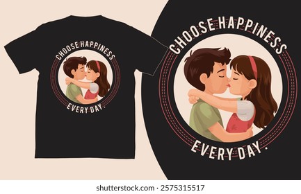 Romantic Cute Couple Love T-shirt design Lovers t-shirts Stylish Couple T-Shirt Design for Lovebirds Valentine’s Day t-shirt designs 