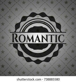 Romantic dark emblem. Retro