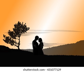 Romantic date. Wedding concept.