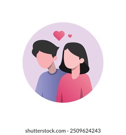 Romantic Valentine’s Day Icon Set for Lovers