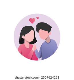 Romantic Valentine’s Day Icon Set for Lovers