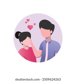 Romantic Valentine’s Day Icon Set for Lovers