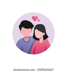 Romantic Valentine’s Day Icon Set for Lovers