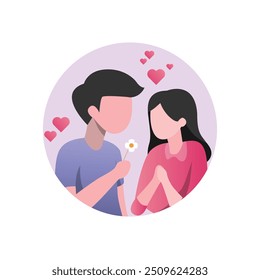 Romantic Valentine’s Day Icon Set for Lovers