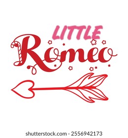 A romantic Valentine’s Day T-shirt design with heart-shaped patterns, roses, and playful Cupid arrows. Featuring a sweet message like "Be Mine" or "Love Forever" in elegant script fonts, complemented 