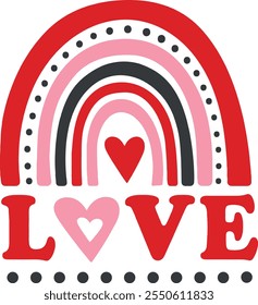 A romantic Valentine’s Day vector featuring hearts, roses, and cupid arrows in soft pink, red, and white tones. Perfect for cards, invitations, social media, or prints.