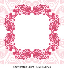 Romantic decorative background. Vector illustration