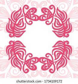 Romantic decorative background. Vector illustration
