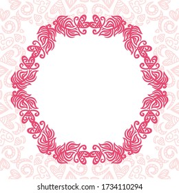 Romantic decorative background. Vector illustration