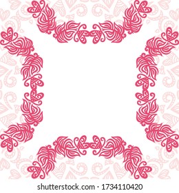 Romantic decorative background. Vector illustration
