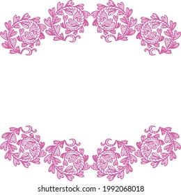Romantic decorative background. Vector illustration