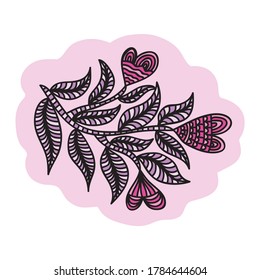 Romantic decorative element. Vector illustration