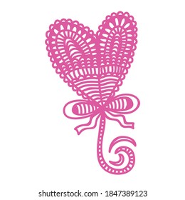 Romantic decorative element. Vector illustration