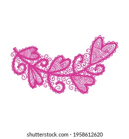 Romantic decorative element. Vector illustration
