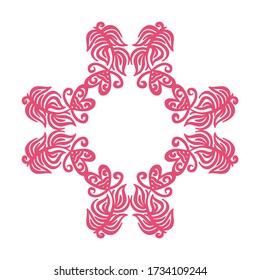 Romantic decorative frame. Vector illustration