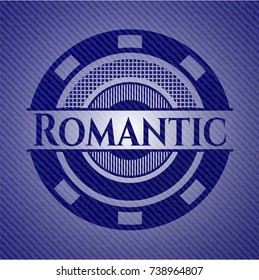 Romantic with denim texture