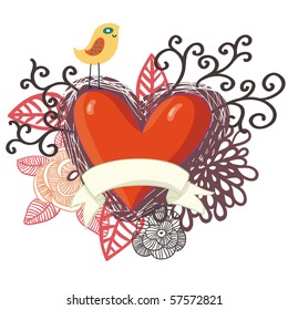 Romantic design element