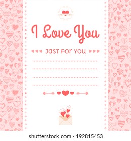 Romantic design, labels, icons elements, ornament of hearts